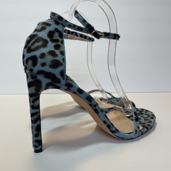Stuart Weitzman Nudist Shoes Womens Size 40 Leopard Print High Heel Sandals - Picture 4 of 12